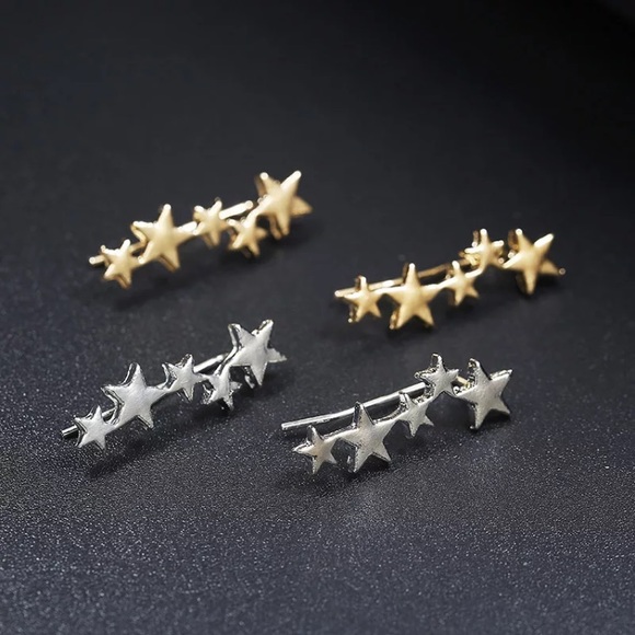⚜️[𝟯/$𝟭𝟴]⚜️NEW Constellations Minimalist Climber Earrings - Picture 2 of 7